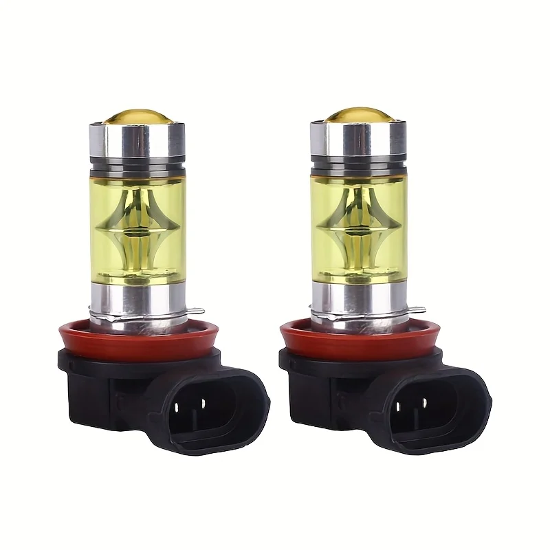 LED 안개등 전구 9005/9006/H11 - 6000K 흰색 및 4300K 노란색 - 12-24V 차량과 호환 가능 - 1000-1200 루멘 -