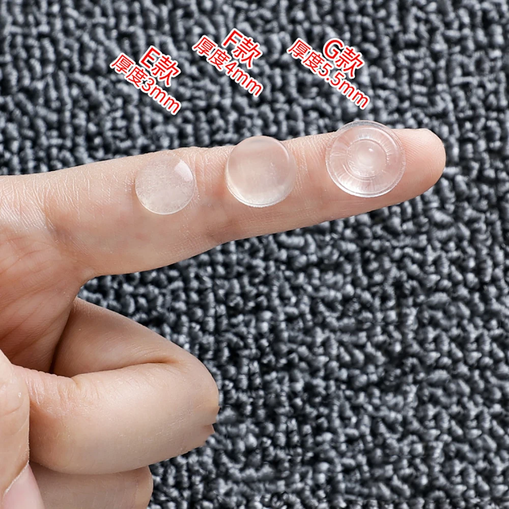 50-100pc Door Stopper Strong Self-Adhesive Silicone Furniture Pad Cabinet Bumper Mute Damper er Wall Hardware Protector Pads