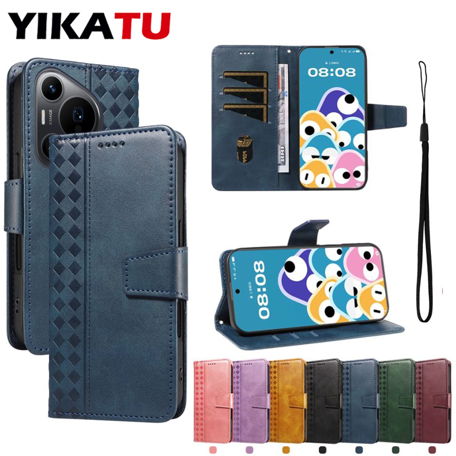 Magnetic Leather Wallet Phone Case