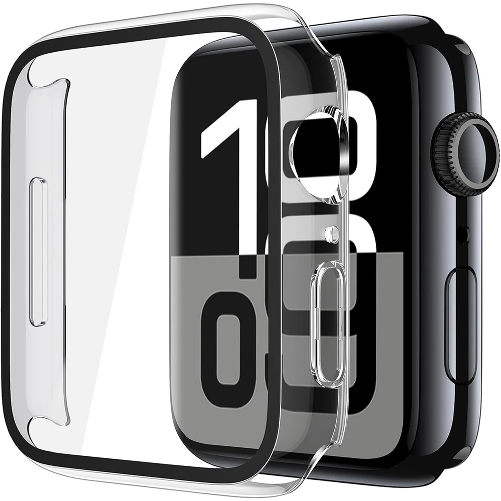 Premium Tempered Glass Apple Watch Case with Screen Protector