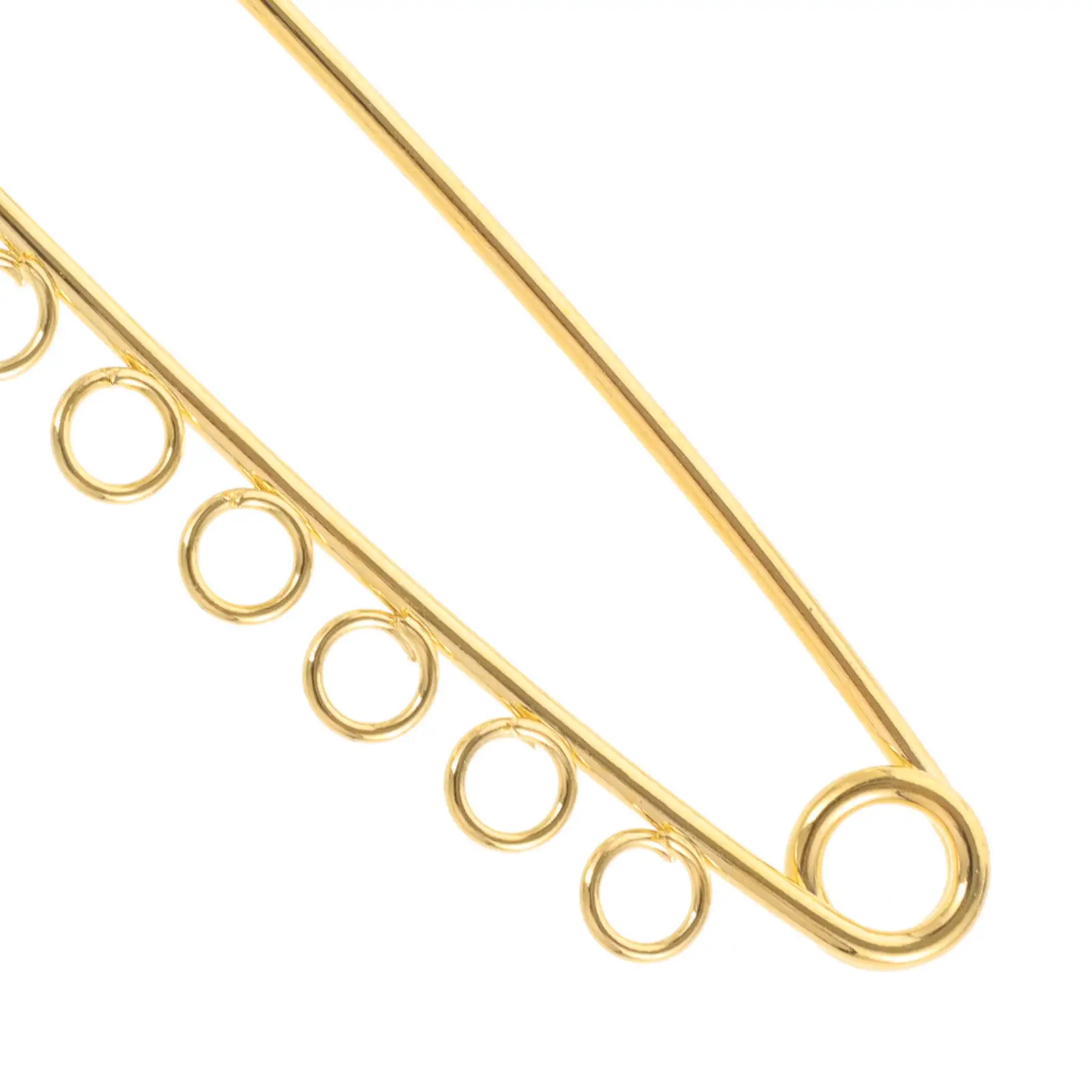 4개의 튼튼한 금속 안전핀(루프 포함) DIY 브로치, 코사지, 이름표, 배지 홀더, 패브릭 공예 액세서리용