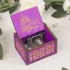 Mechanical Music Boxs Wooden Antique Carving Handmade Crank Classical Theme Music Birthday Gift Home Decoration Musical Decor 6
