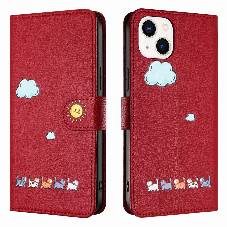 Luxury Book Flip Stand Wallet Cover - Stylish Protective Phone Case