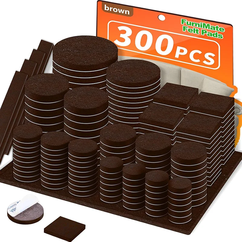 Premium Felt Furniture Pads – 300PCS Value Pack