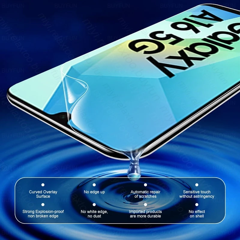 6-in-1 Soft Hydrogel Film Screen Protector with Case and Camera Glass
