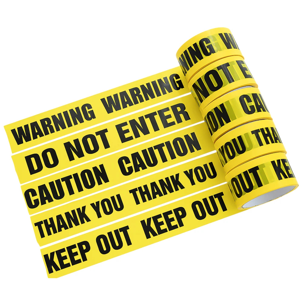 

1-Roll DIY 48mm*25m Opp Warning Tapes Sticker Anti-Skid Caution Barrier Safety Tapes for Home Store Warehouse Factory School