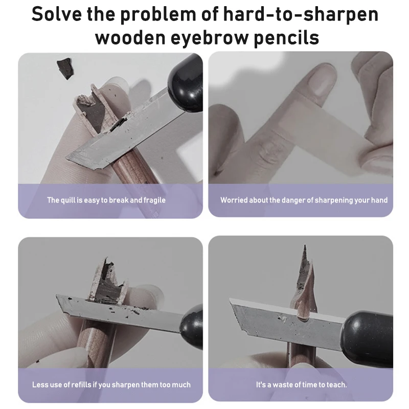 Pencil Sharpener New Duckbill Eyebrow Pencil Sharpener Microblading Tattoo Brows Pen Sharpening Tip Thin Tool Makeup Beauty Tattoos Supplies 1pcs