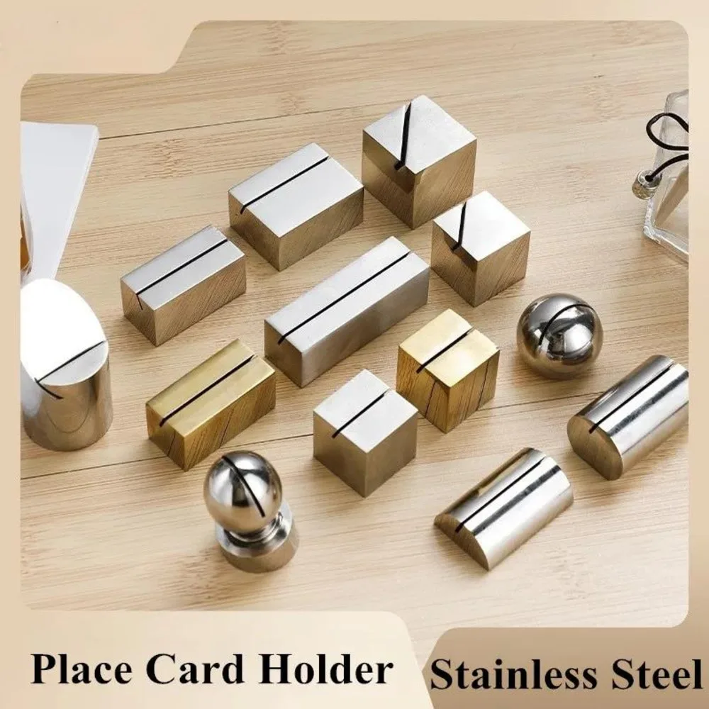 Table Number Name Place Card Holders Mini Metal Price Label Memo Display Stand Wedding Seating Photo Picture Clips
