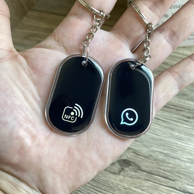 Increase Followers with NFC Tap Key Tag Card Epoxy Waterproof  Instagram Facebook WhatsApp NFC Keychain 3