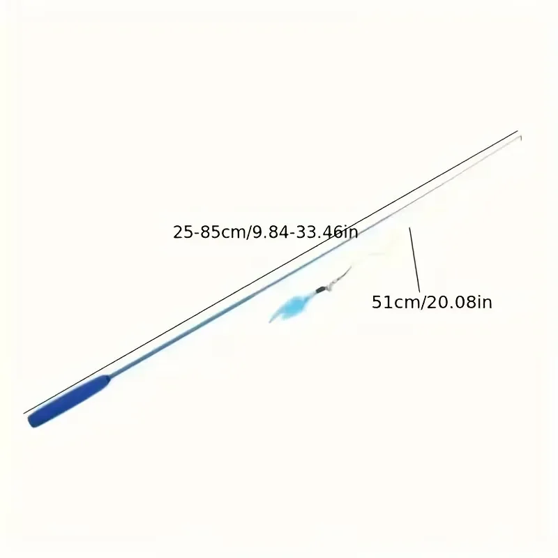 11PCS Interactive Cat Toy Set, Cat Teaser Stick, Equipped with A Replacement Head, Attracting Cats To Play with The Teaser Stick