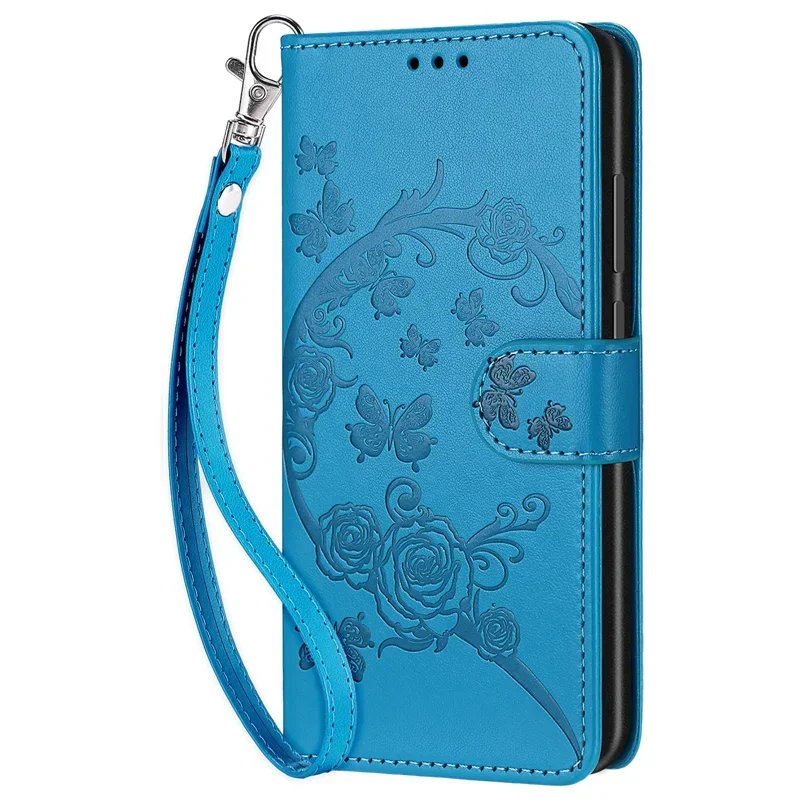 Luxury Leather Flip Wallet Case - Shockproof Design with Pattern Etui