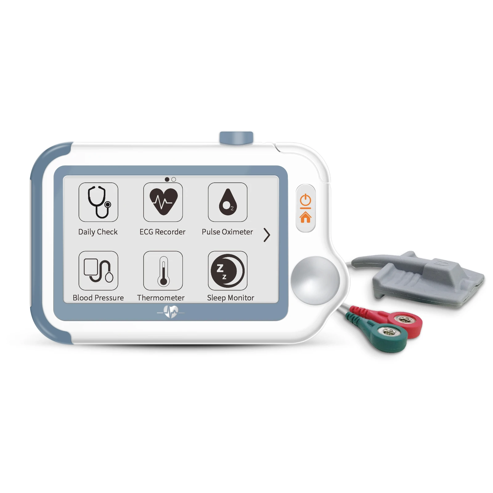 Viatom Checkme Pro Multi Parameters Vital Signs Monitor BP Blood Oxygen with Ecg Portable Handheld Vital Signs Monitor