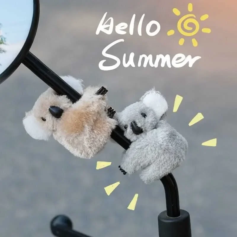Cute Plush Koala Car Rearview Mirror Decoration
