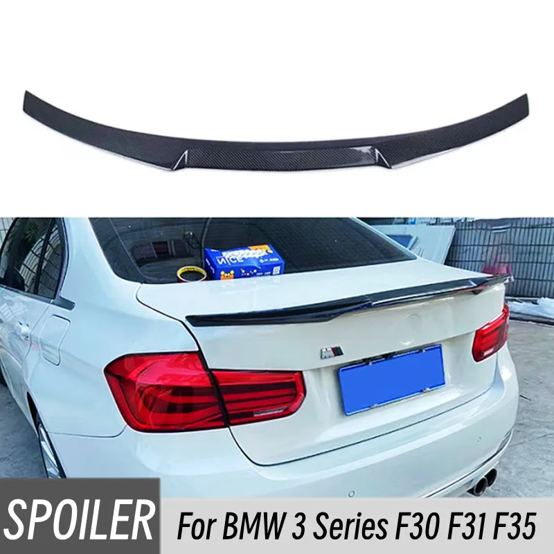

Для BMW 3 серии F30 F31 F35 M4 стильная углеродная глянцевая крышка багажника автомобильный спойлер Крылья тюнинг внешние аксессуары