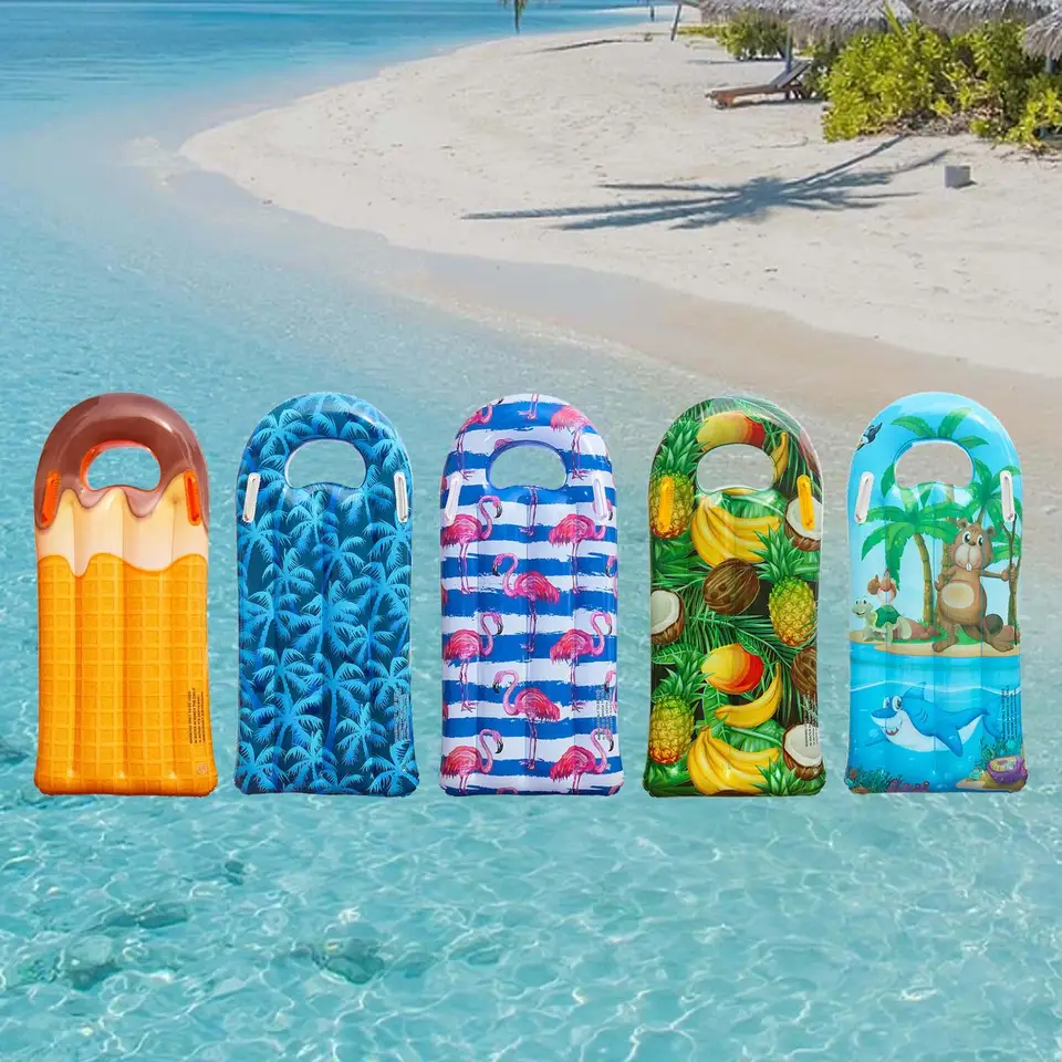 Bodyboard Gonfiabile Mizikuu Per Bambini - Tavola Da Surf Portatile Per Piscina E Spiaggia, Blu - Foto 2
