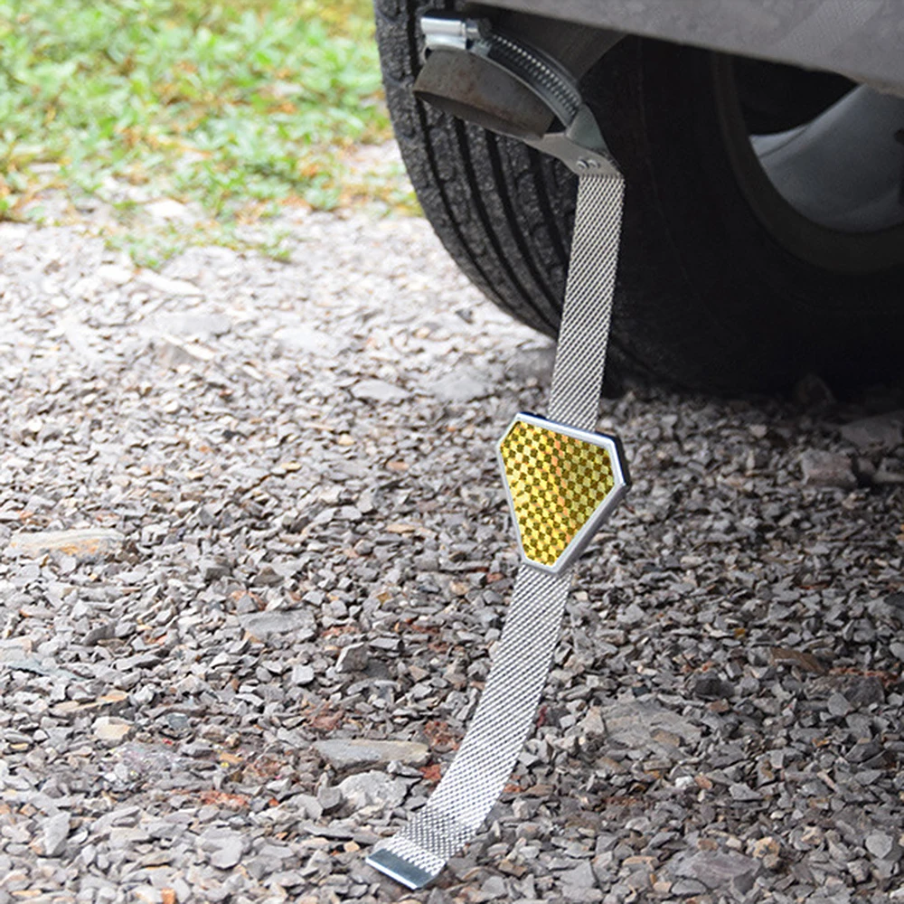 1PCS Universal Car Safe Anti Static Reflective Strip Earth Strap Vehicle Belts 