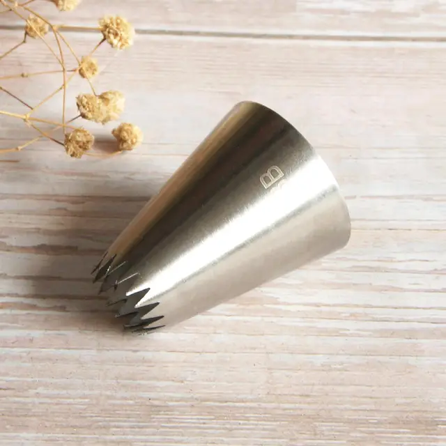 #8B Nagy Jegesedés Csövek Fúvókák Orosz Tészta Tippek Sütik Sütemények Díszítő Szerszámok Krém Fondant - Image 2