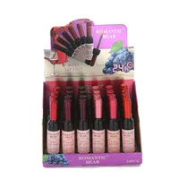 24Pcs Wine Lip Tint 6 colors Waterproof Wine Lip Stain Long Lasting Matte Liquid Wine Bottle Lipstick Lip Gloss for Women Makeup 1