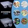 Bead Organizer Box 30Pcs Small Clear Plastic Bead Storage Containers with Hinged Lid for Storage of Small Items Crafts Jewelry 6