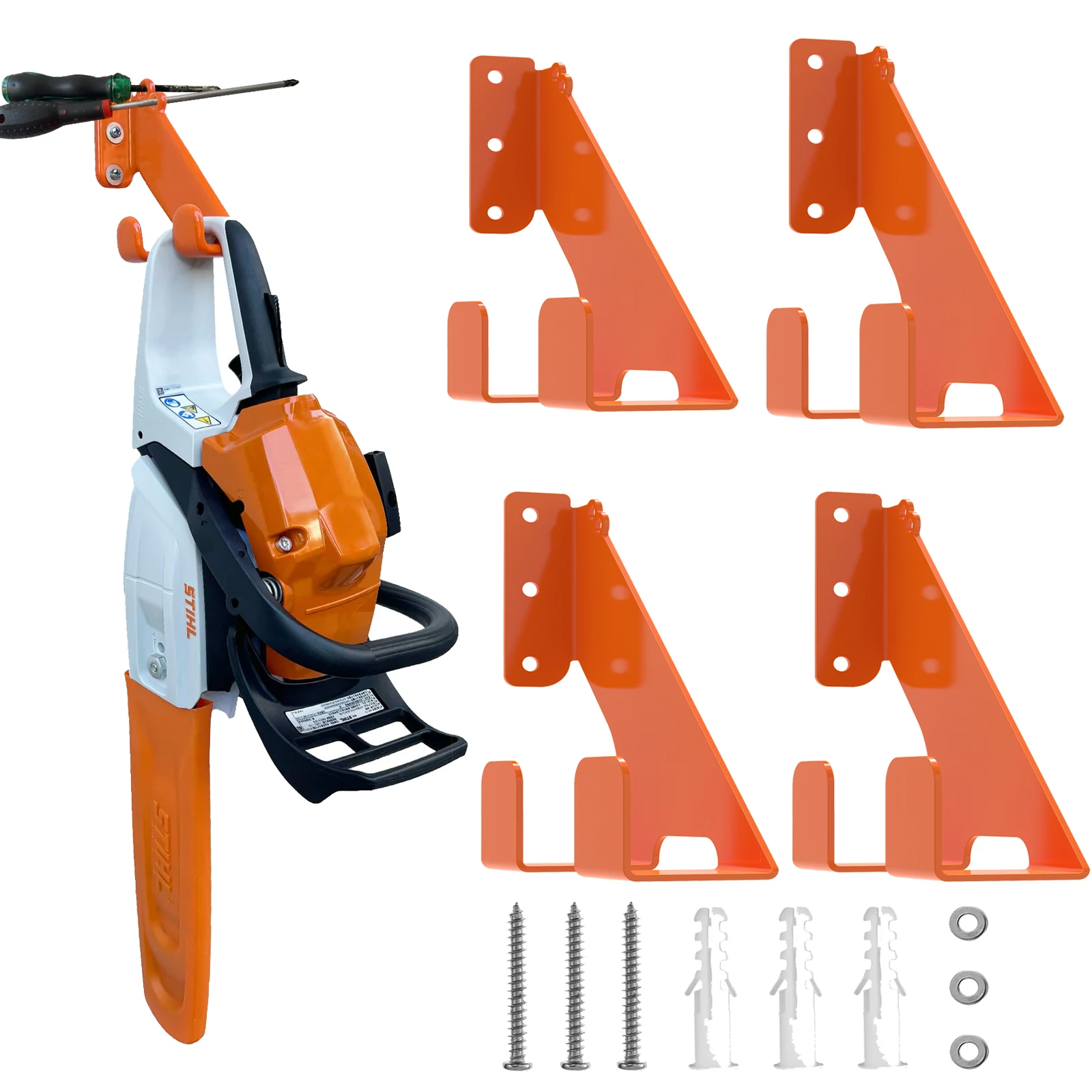 Chainsaw Hanger Wall Mount Metal Heavy Duty Garage Organization Garage Storage Chainsaw Rack Organizer for 009 360 Chainsaws
