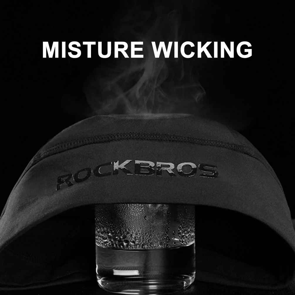 ROCKBROS Winter Cycling Fleece Hats Outdoor Sports Cap Men Winter Warm Head Hat Windproof Skiing Cycling Bicycle Cap Men Hats 4