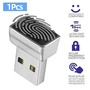휴대용 USB 지문 인식 모듈, Windows 7 10 11 Hello 생체 인식 스캐너 자물쇠, 노트북 PC용 잠금 해제