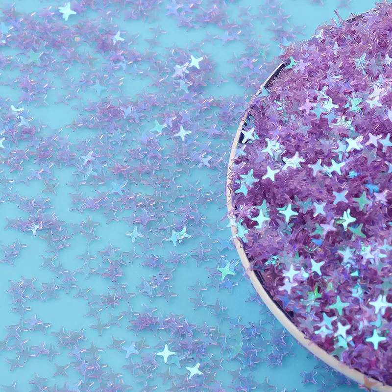 

10g/20g/50g/4mm sequins new four-pointed star sequins crafts sequins wedding dress decoration sequins DIY accessories sequins