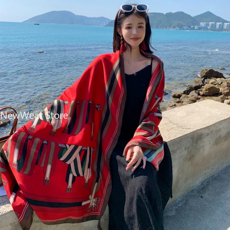 여성용 비키니 수영복 커버 업, 사롱 랩 스카프, 능직 면 파레오 비치 커버 업, 대형 비치 드레스, 90x180cm