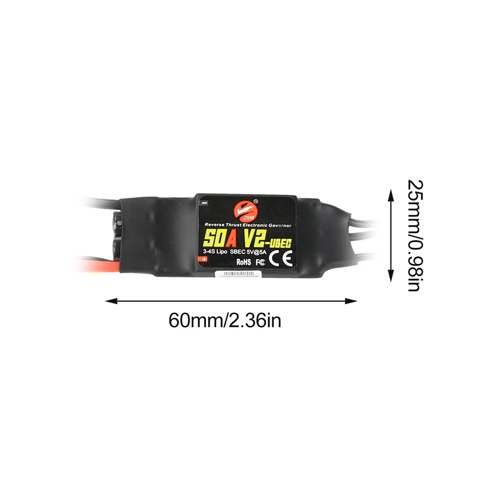 ESC sans balais 40A/50A bidirectionnel pour avion RC FPV