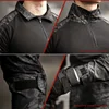 Men's Tactical Suit +Pads Combat Shirt Cargo Pants Military Uniform T-Shirts Sniper Combat Shirt Army Camo Outdoor Men Suits 5