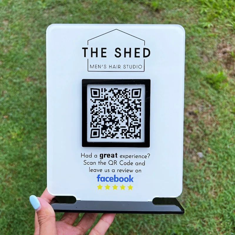 Google Review Sign Business Social Media Sign Facebook Instagram Sign Personal Beauty Parrucchiere Estetista Office Shop Sign