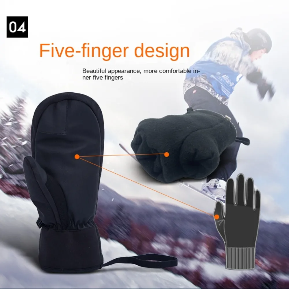 Männer Frauen Winter Skifahren Snowboarden Touchscreen Wasserdichte Thermische Dicke Schnee Handschuhe Schneemobil Wärmer Fäustlinge Warm_voghion.com