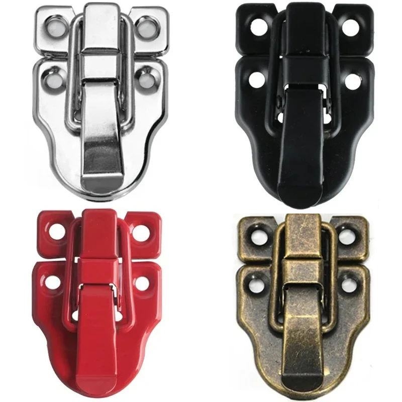 Vintage Jewelry Wood Box Hasps Drawer Latches Decorative Suitcases Hasp Latch Buckle Clasp Furniture Hardware 2PCS 40*58MM
