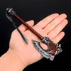 New 19cm World of Warcraft Weapon Gorehowl Axe Garrosh Hellscream Game Peripheral Metal Sword Model Samurai weapon Crafts Toys 2