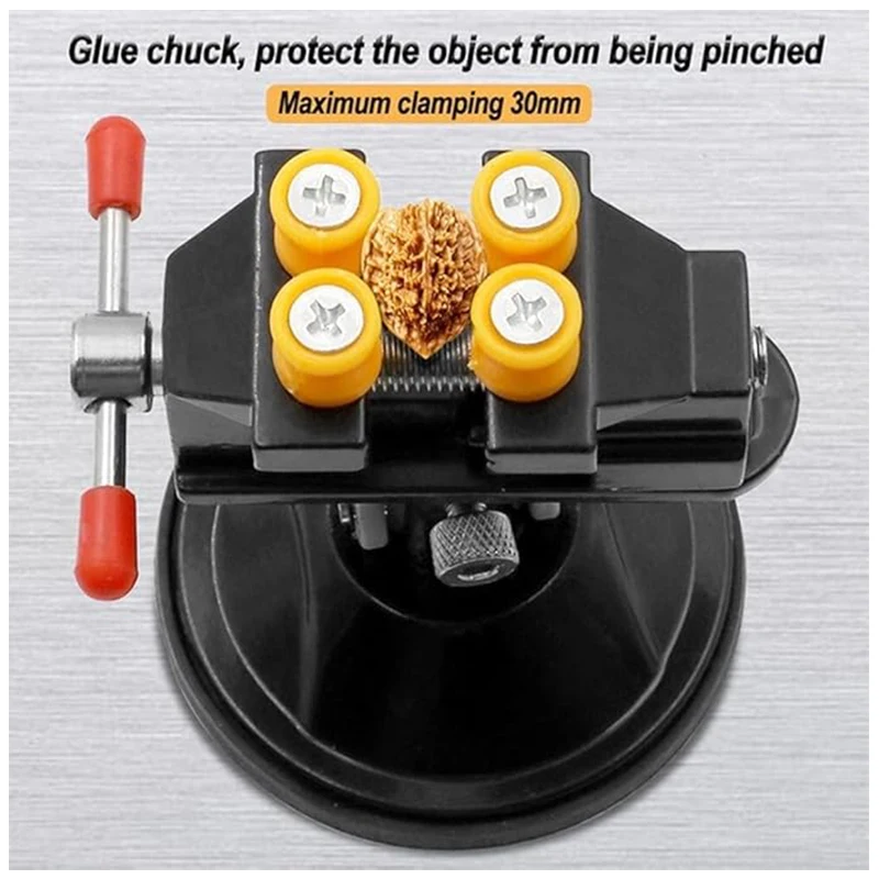 Rotatable Adjustable Jewelry Vise Stand - Mini Drill Press and Engraving Clamp