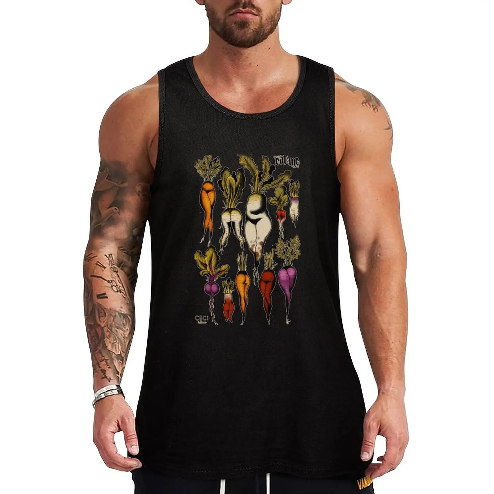 

Don't forget your roots Tank Top Man summer clothes Short sleeve