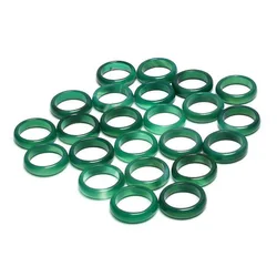 Elegant Natural Brazilian Agate Ring - Colorful Fine Jewelry Gift (17 - 18mm 1pcs)