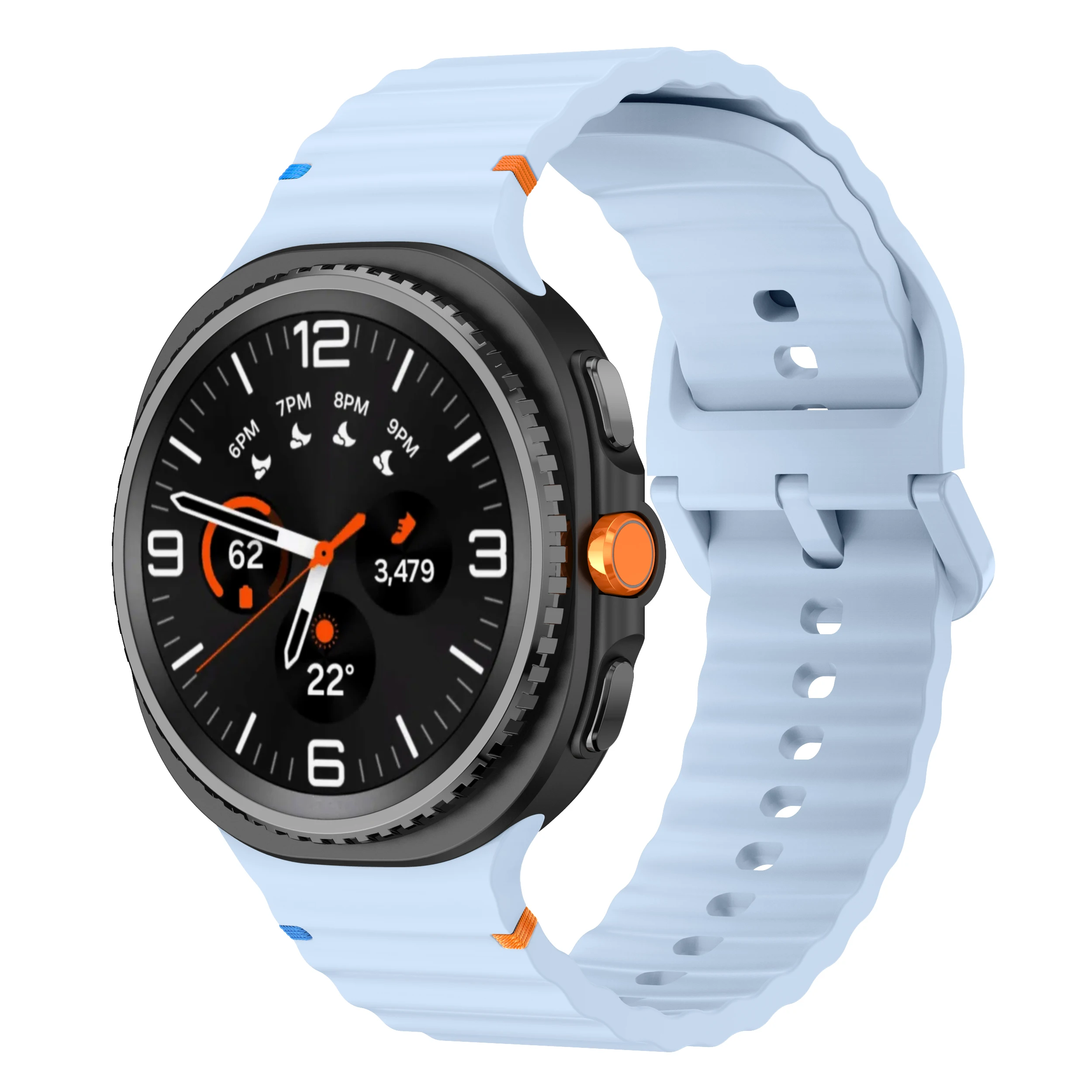 Sport Silicone Band for Galaxy Watch 8 - No-Gap Design Bracelet