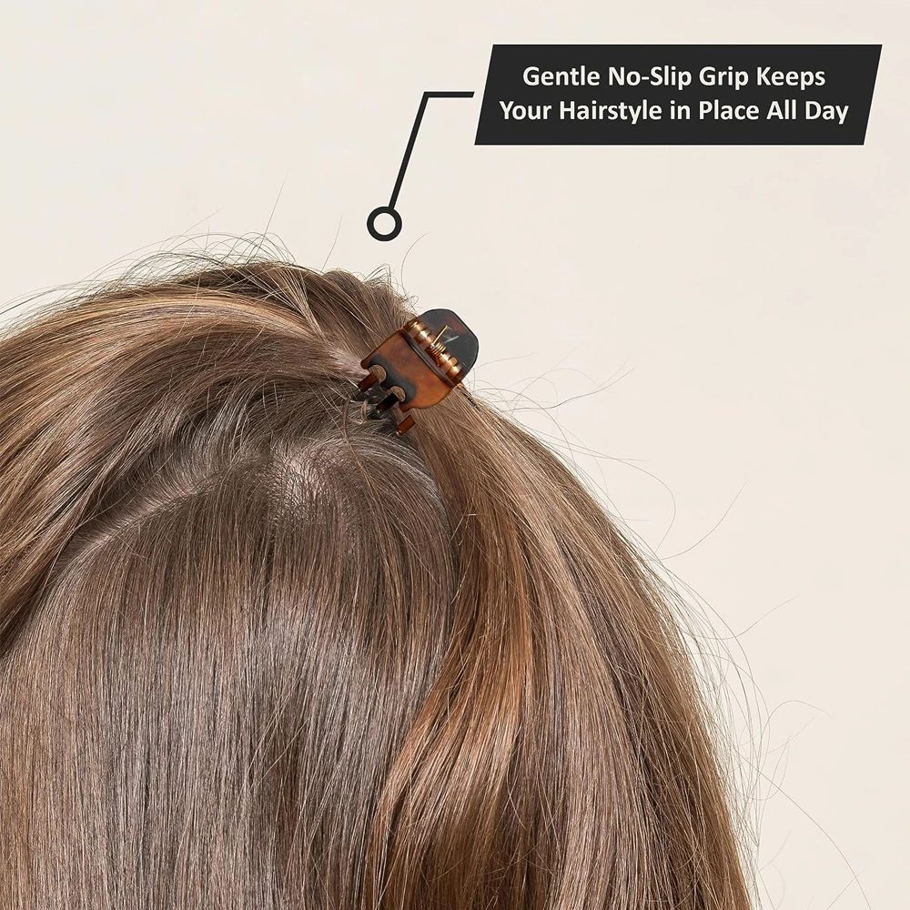 Hair Claw Clips For Women 1.0 1.5cm Plastic Mini Hairpin Barrettes Styling Accessories 10Pcs