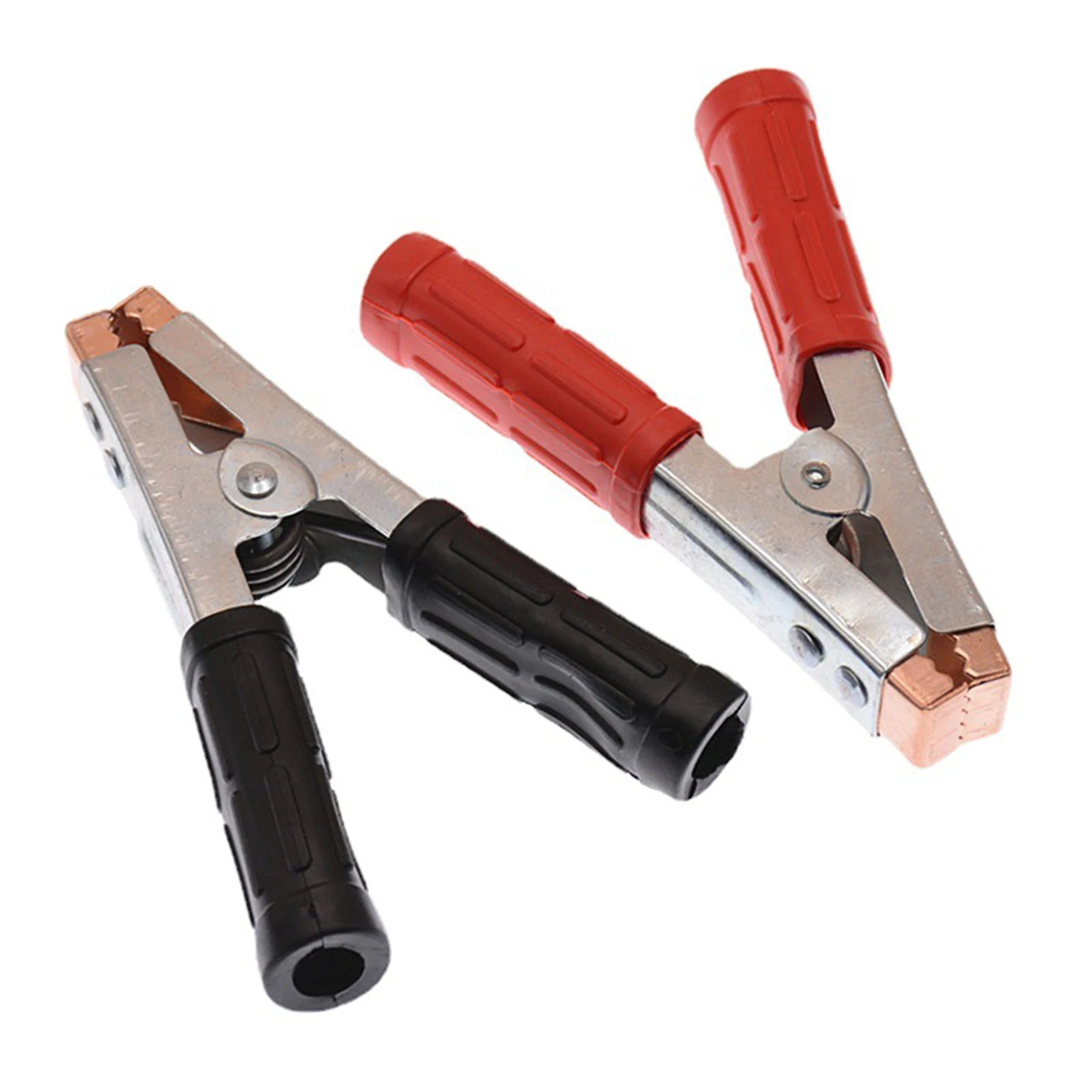 2Pcs Large Car Battery Test Lead Clips 15.8cm Insulated Alligator Clamp Auto Accessories