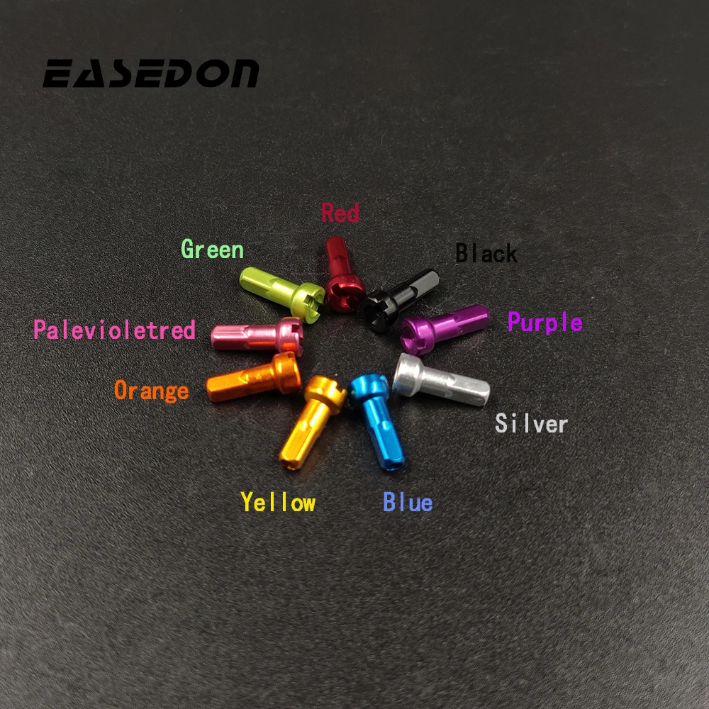 Light Pillar MV 14G 2.0 Bicycle Spoke Nipples 14mm Aluminum Alloy Black