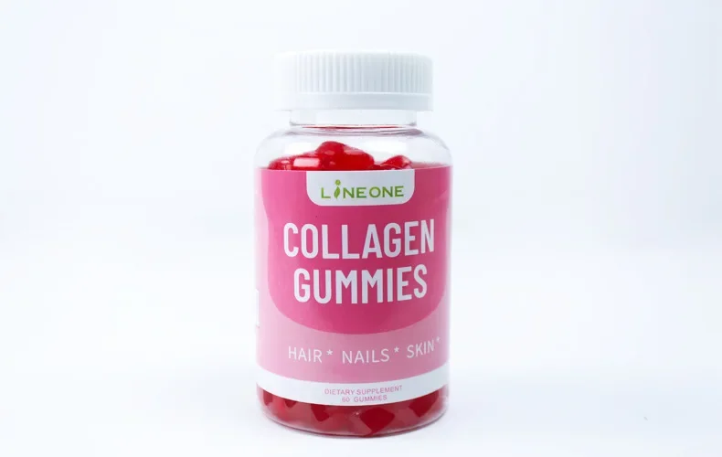 

Strawberry Flavor Collagen Peptide Gummy 100mg+VC+VE health food