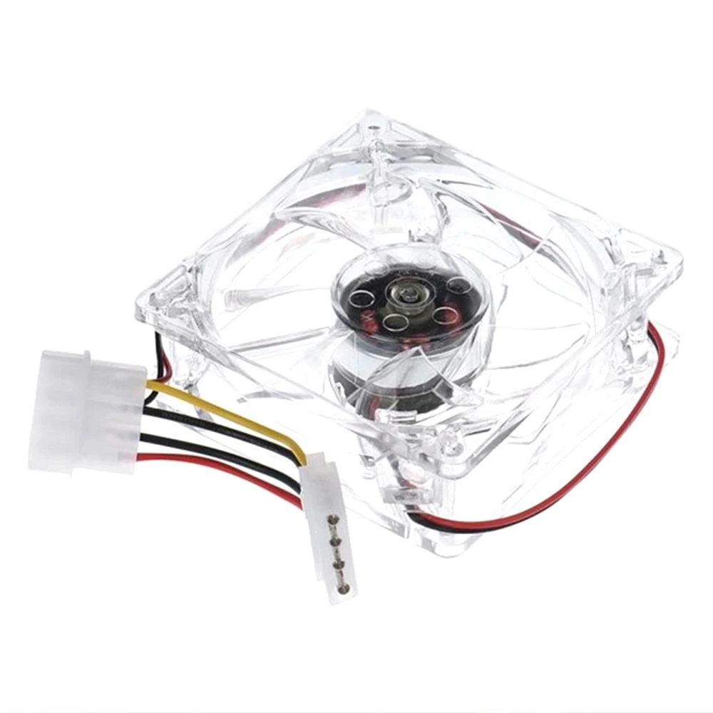 Cooling Fan 80mm Computer CPU Fan Cooler LED Computer PC Case Cooling Fan Ultra Silent Heatsink 80x80mm rgb light Fan,12v 3P IDE 4pin cooling fan gaming cooling fan