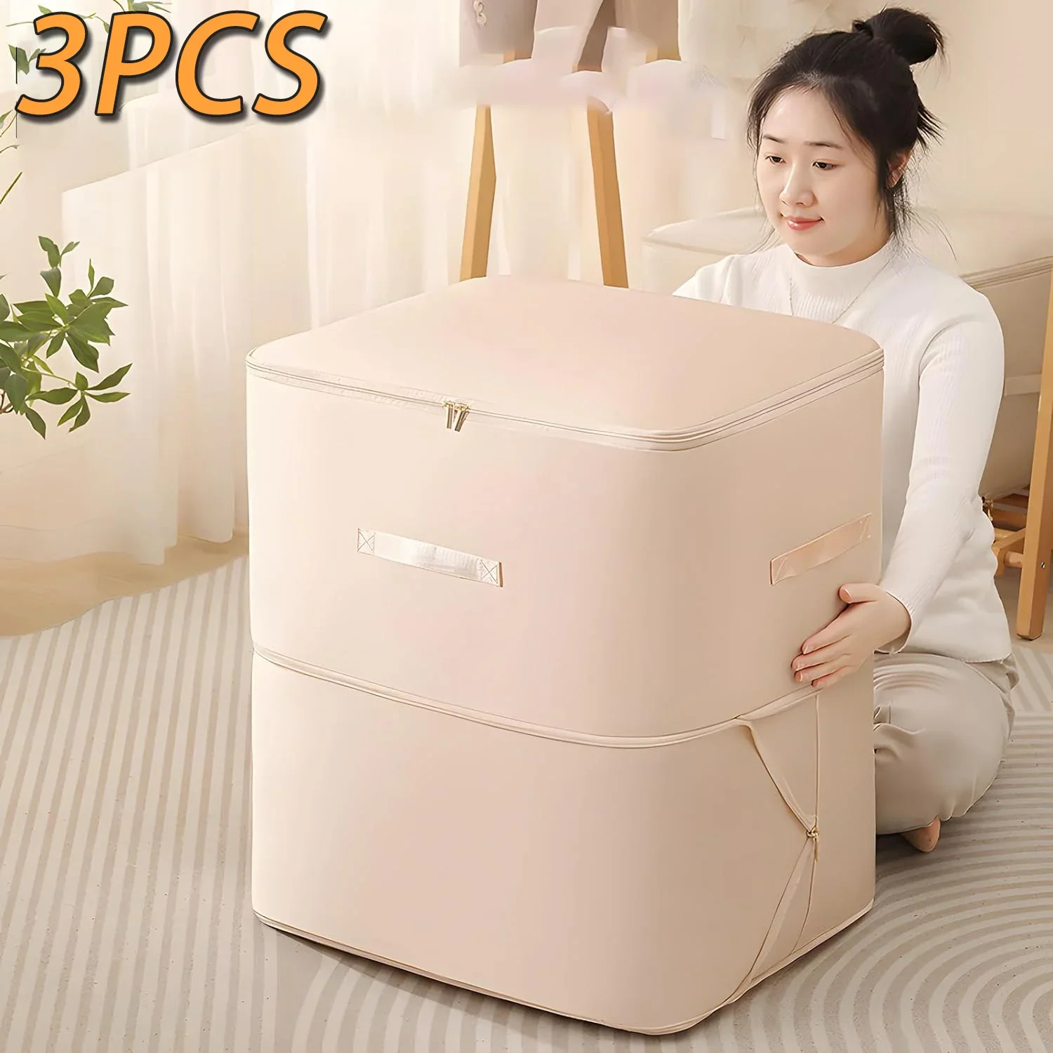 Large Compression Bag Quilt Clothes Closet Cabinet Organizer Storagepouch Ultra Space Saving Self Compression Organizer 2