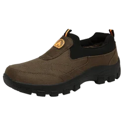 Autumn winter Men Sneakers Outdoor Walking Casual shoes Men boots Comfortable Hiking boots Slip on lightweight Plus Size 46