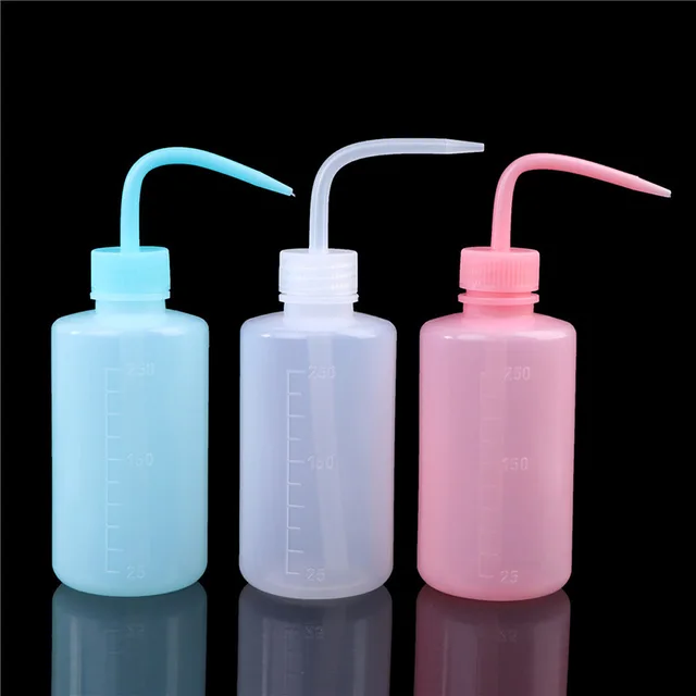 250/500ml Wash Bottle Plastic Safety Wash Squirt Bottles for Liquids with Narrow Mouth Watering Tools Hair Spray Bottle