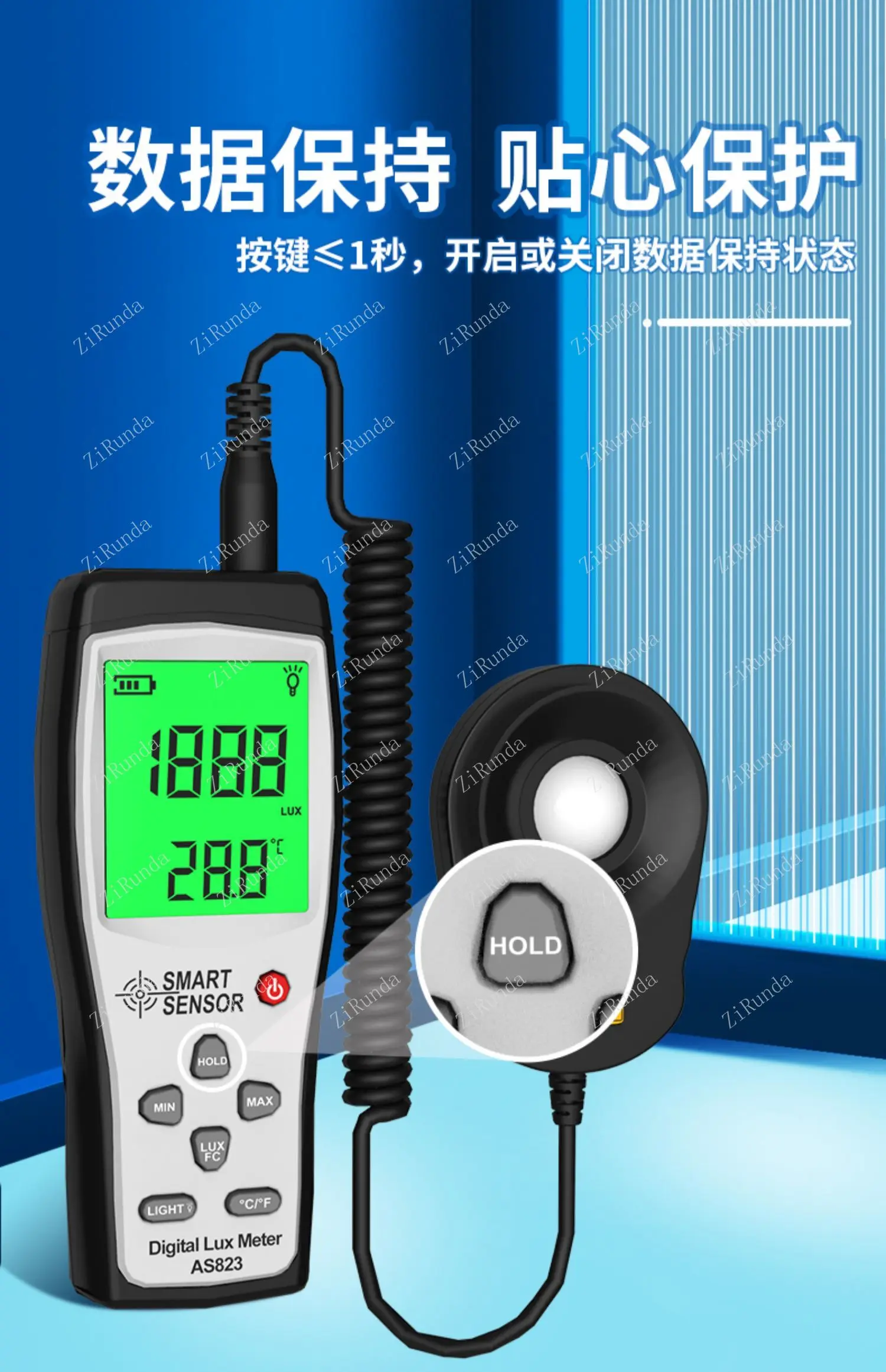 *Illuminometer High Precision Brightness Tester Illuminance Tester Light Meter Brightness Meter Indoor
