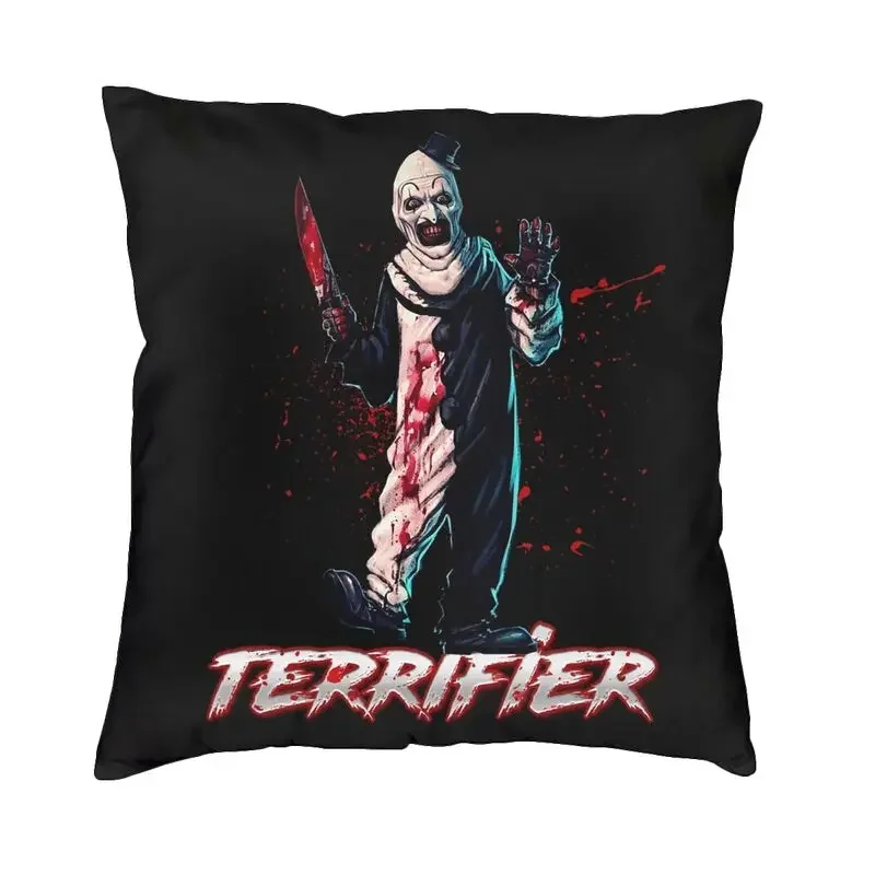 

Terrifiers Halloween Horror Movie Cushion Cover Double-sided Print Floor Pillow Case for Sofa Fashion Pillowcase Home Decoration