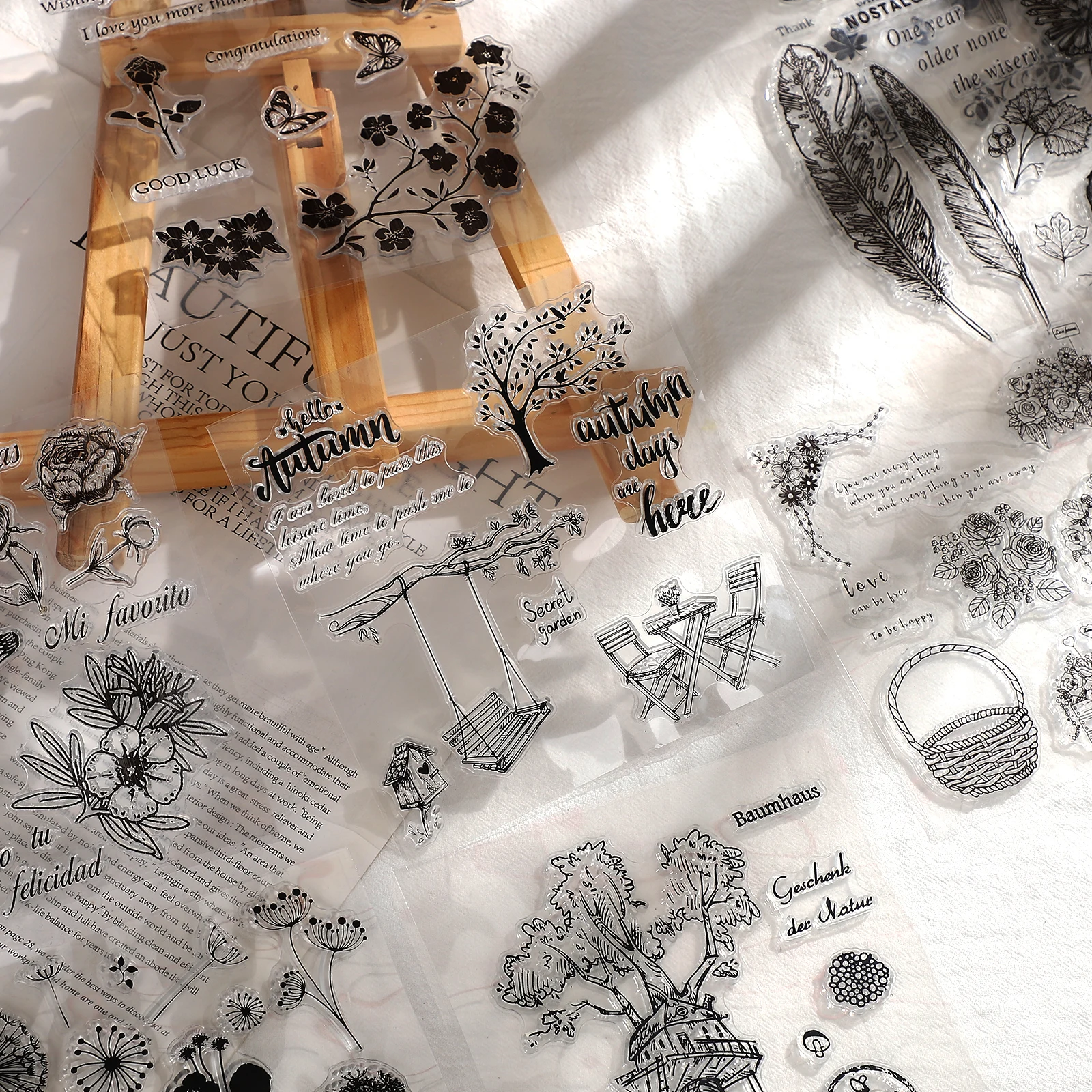 Silicone Stamps Flowers Plants DIY Journal Scrapbooking Decoration Seals Stationery alphabet stamps wooden stamps brass stamps inking stamps vintage silicone stamps decorative stamps childrens seal children stamps clear stamps wax seal stamp teacher seal privacy shield stamp seal roller coder