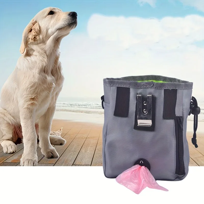 Marsupio per Addestramento Animali Domestici, Borsa Porta Snack per Cani, Borsa per Premi e Cibo per Cani, Borsa per Alimentazione e Stoccaggio all'Aperto - immagine 3